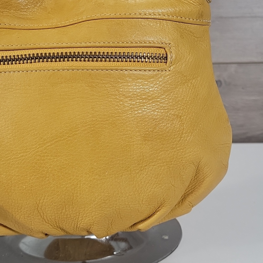 Pietro Alessandro Yellow Leather Handbag Purse Clutch Bag - Picture 4 of 12